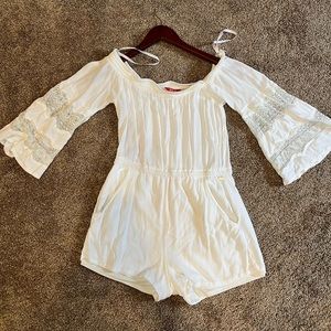 Off shoulder romper